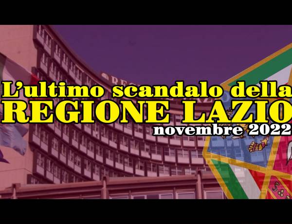 Scandolo in regione Lazio
