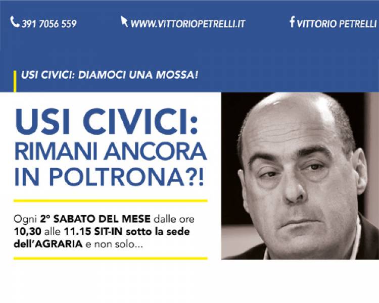 Usi civici: Si rimane ancora nelle prorpie poltrone.