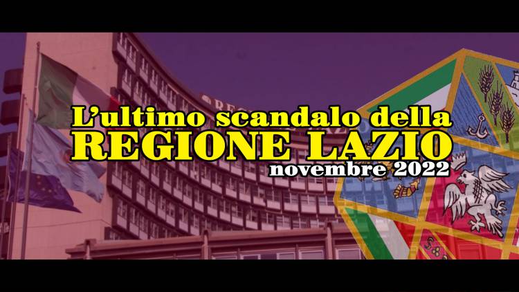 Scandolo in regione Lazio